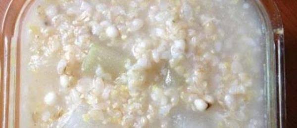 How to make winter melon and japonica rice porridge?