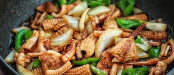 Recipe for stir-fried squid Home recipe for stir-fried squid